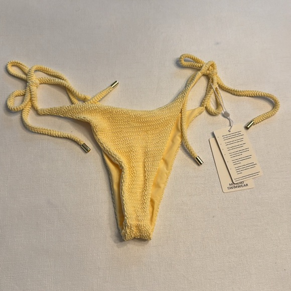NWT Monday Swimwear PALMA BOTTOM - HONEY CRINKLE - Picture 6 of 7